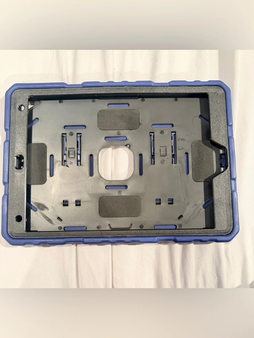 Rugged Shockproof Tablet Case with Built-in Kickstand - Navy Blue